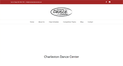 Desktop Screenshot of charlestondancecenter.com