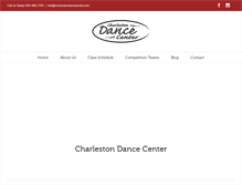 Tablet Screenshot of charlestondancecenter.com